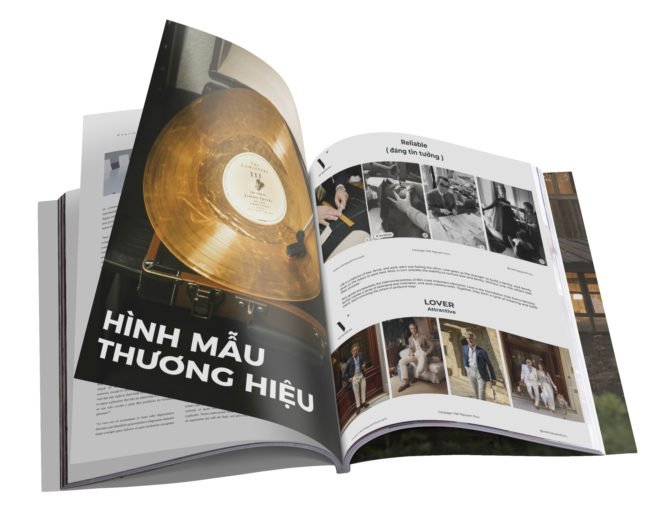 Mockup template bản định hướng hình ảnh thương hiệu